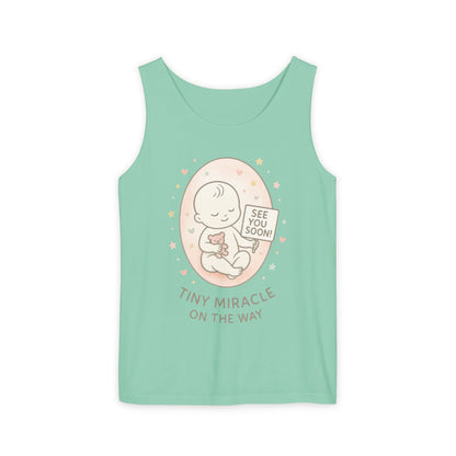 Coming Soon Maternity Tank Top, Cute Baby Pregnancy Announcement Shirt, Expecting Mom Gift, Gender Reveal Tee, Baby Shower Gift