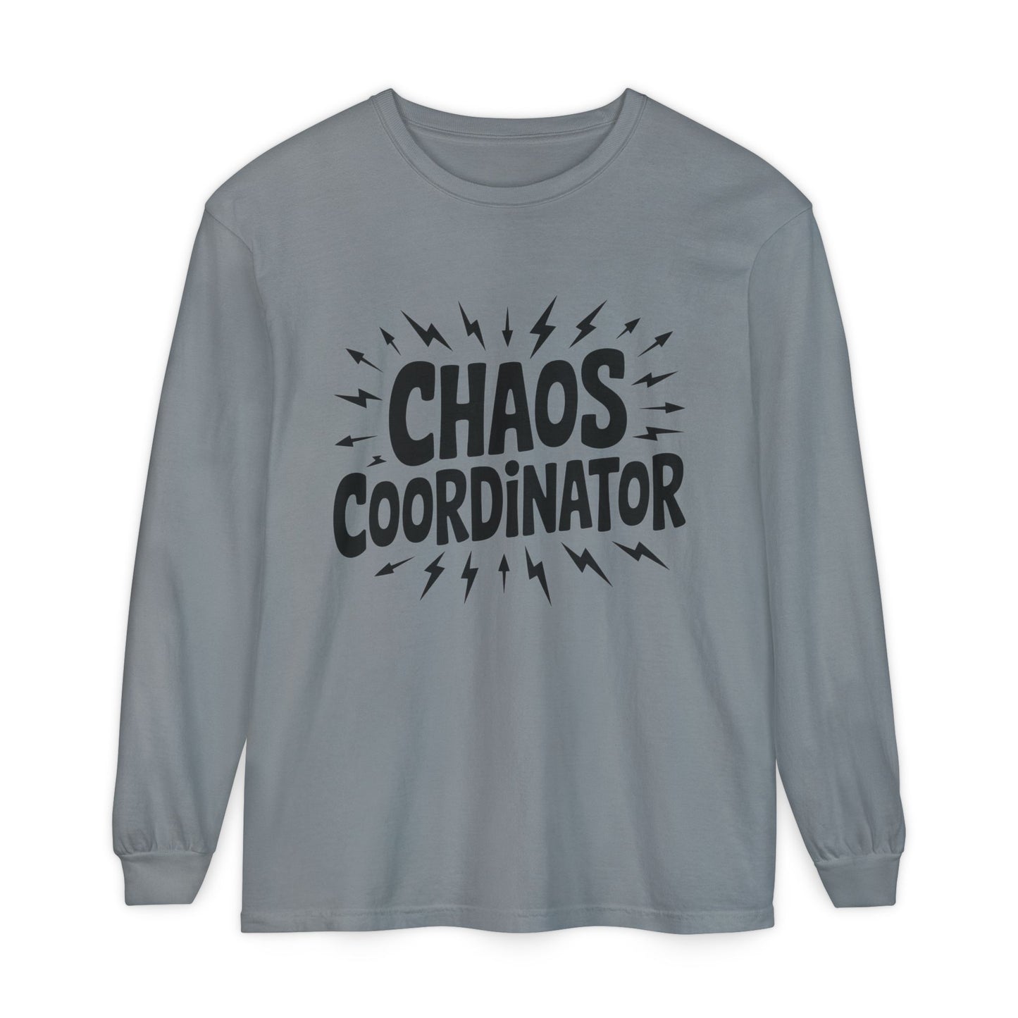 Chaos Coordinator Shirt Unisex Long Sleeve Tee, Funny Mom Life Gift, Mothers Day Shirt, Gifts for Team Leaders, Humor Apparel