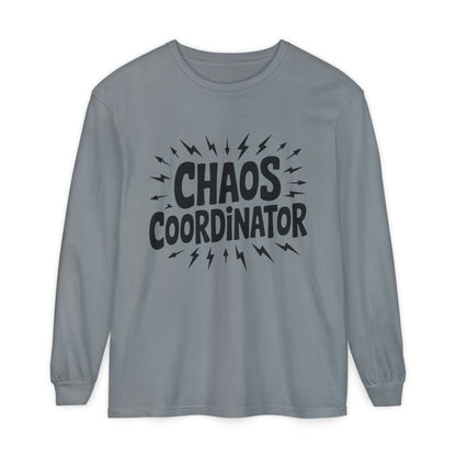 Chaos Coordinator Shirt Unisex Long Sleeve Tee, Funny Mom Life Gift, Mothers Day Shirt, Gifts for Team Leaders, Humor Apparel