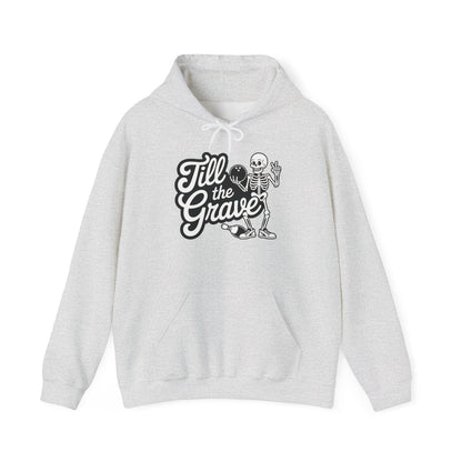 Funny Skeleton Bowling Mens Hoodie, Halloween Apparel, Funny Skeleton Bowling Shirt, Casual Mens Crewneck, Cool Bowler Skull Hoodie