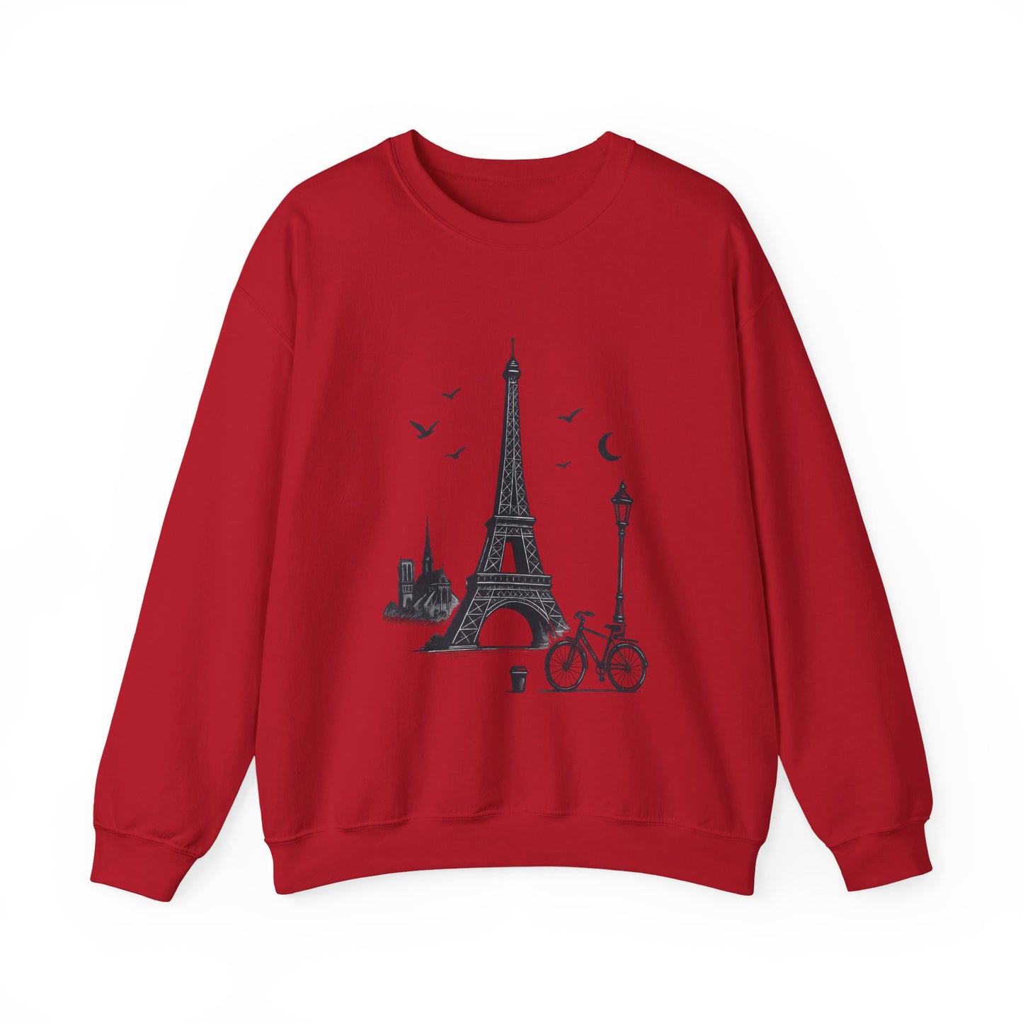 Vintage Parisian Crewneck Sweatshirt, Eiffel Tower Sweater, Cozy Travel Gift, Unisex Fashion, Casual Paris Sweatshirt