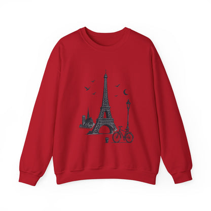 Vintage Parisian Crewneck Sweatshirt, Eiffel Tower Sweater, Cozy Travel Gift, Unisex Fashion, Casual Paris Sweatshirt