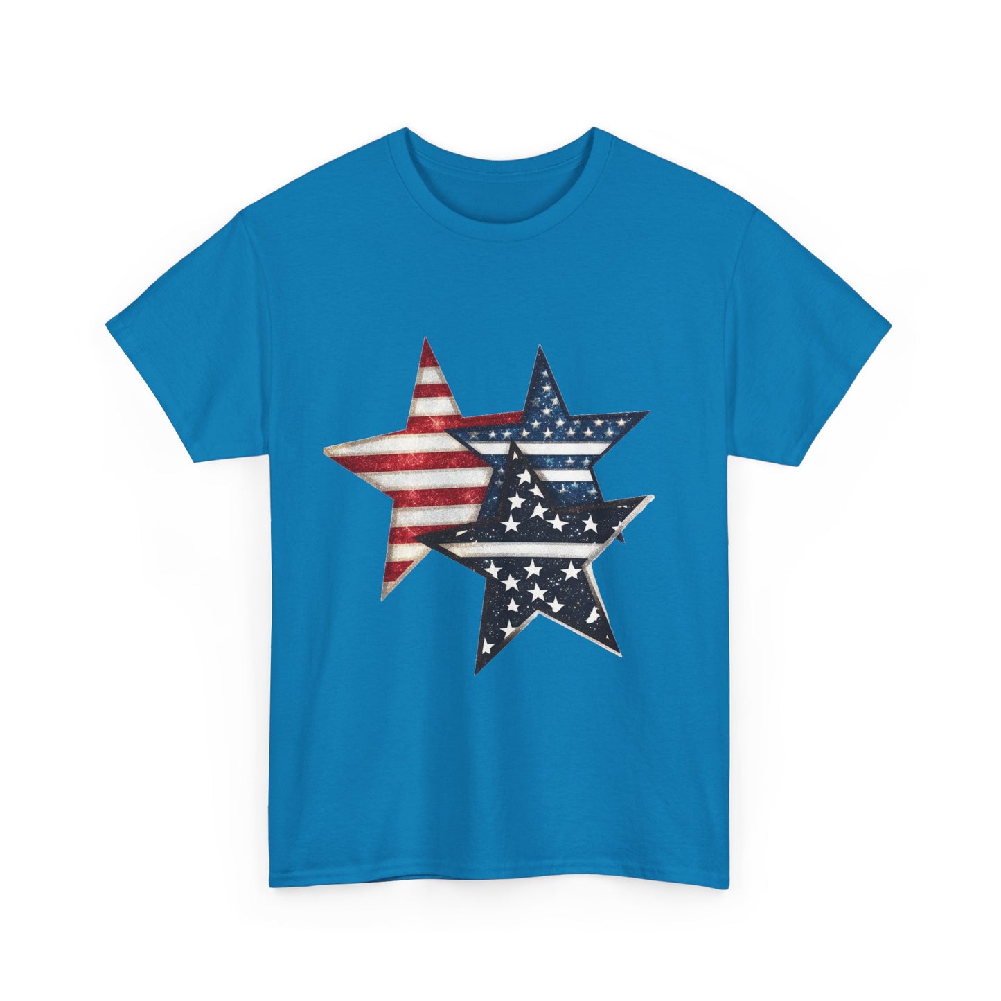 Patriotic Star Unisex Tee, USA Pride T-Shirt, Independence Day Outfit, All-American Style Shirt, Gift for Veterans, 4th of July Celebration