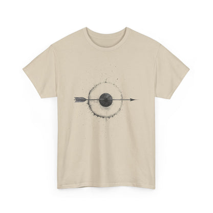 Artistic Arrow Graphic Unisex Cotton Tee, Motivational Shirt, Casual Wear, Gift for Him/Her, Trendy Fashion