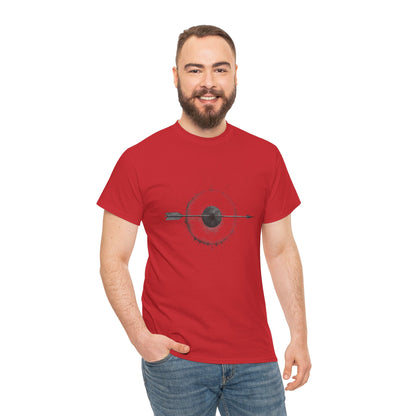 Artistic Arrow Graphic Unisex Cotton Tee, Motivational Shirt, Casual Wear, Gift for Him/Her, Trendy Fashion
