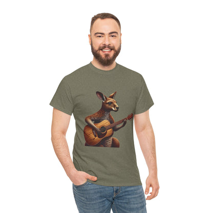 Funny Kangaroo Playing Guitar T-Shirt, Cute Animal Music Lover Shirt,  Aussie Wildlife Gift Idea, Music Lovers, Animal Tee, Fun Gift
