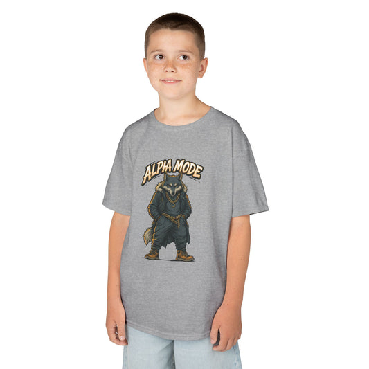 Alpha Mode Teen Wolf Shirt, Cool Youth Graphic Tee, Hip Hop Savage Wolf Tee, Graphic Kids Tee, Alpha Teen Streetwear, Wolf Gift for Teens