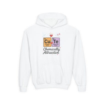 CuTe Teen Hoodie, Science Sweatshirt for Girls, STEM Youth Hoodie, Nerdy Gift for Teens, Cute Chemistry Gift, Science Lover Hoodie