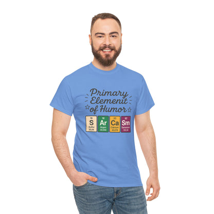 Funny Mens Science T-Shirt, Sarcasm Element of Humor Tee, Periodic Table Nerd Shirt for Him, Humor T-Shirt, Periodic Table Chemistry Humor