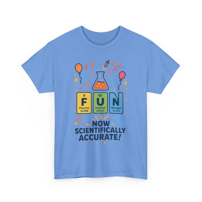 Fun Science Unisex Heavy Cotton Tee, Perfect for STEM Lovers, Gift for Science Teachers, FUN Periodic Table Tee,Nerdy Unisex Shirt
