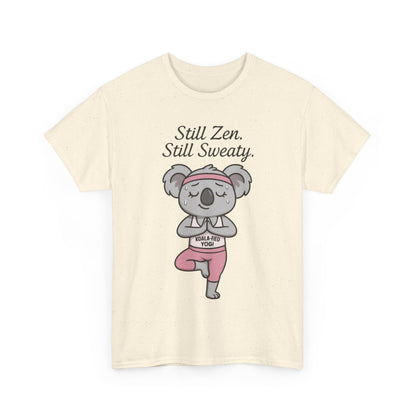 Funny Yoga Shirt for Women, Koala-Fied Yogi Tee, Still Zen Still Sweaty Workout Gift, Cute Animal Fitness T-Shirt, Zen Koala Yoga Tee