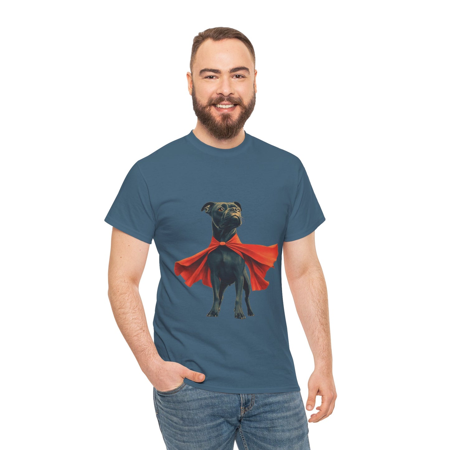 Superhero Dog Tee - Playful Pet Shirt, Gift for Dog Lovers, Fun Casual Wear, Perfect for Birthdays