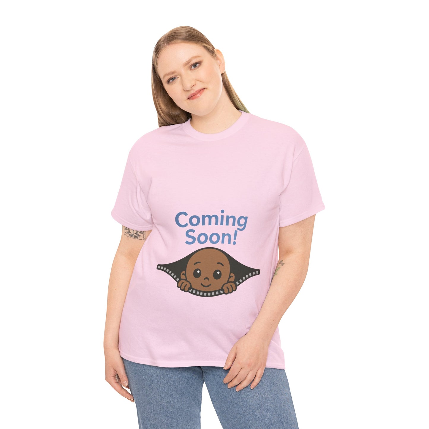 Coming Soon Maternity  Tee, Cute Baby Boy Pregnancy Announcement Tee, Funny Expecting Mom Gift, Gender Reveal Tee, Baby Shower Top