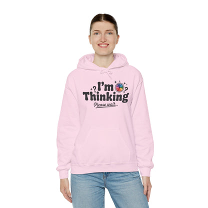 Playful Thinking Womens Hooded Sweatshirt, Womens Hoodie, Brainstorming Buddy, Thoughtful Gift, Cute Geeky Gift for Introverts, Programmers