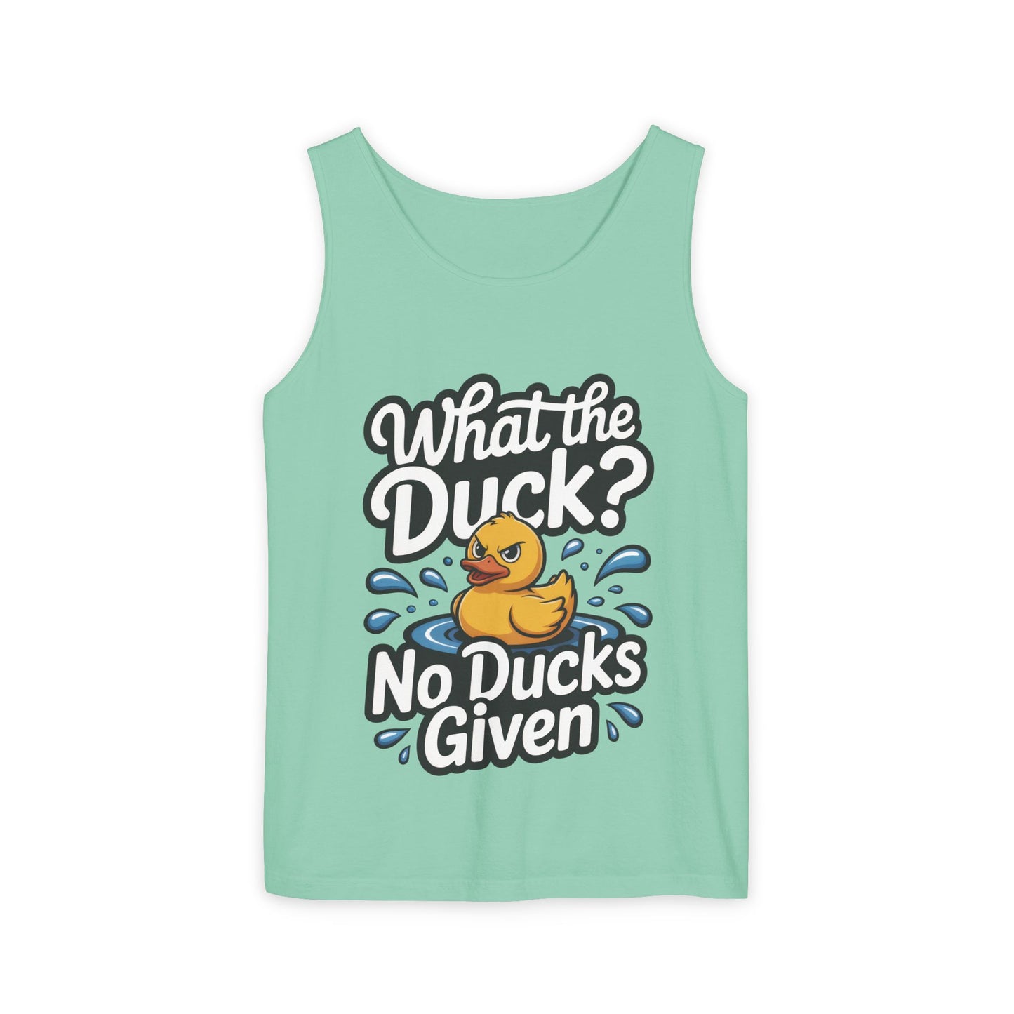 What The Duck Funny Womens Tank Top, No Ducks Given Tee, Sarcastic Duck Tee, Rubber Duck Graphic Tank, Humor Gift For Her,Beach Party Outfit