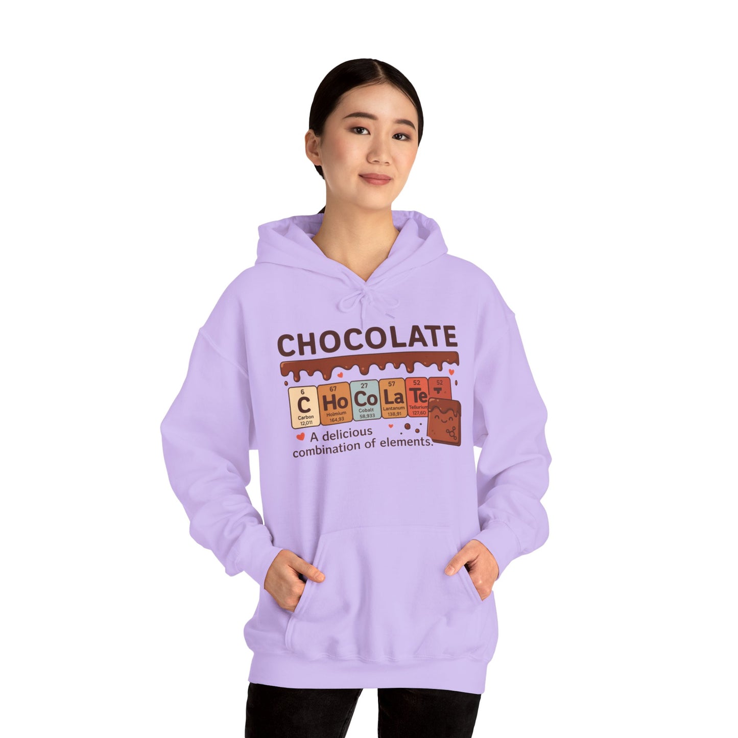 Chocolate Lover's Comfort Hoodie, Perfect Gift for Chemistry Lovers, Casual Wear, Sweet Treats Enthusiasts, Birthdays, Chemistry Students