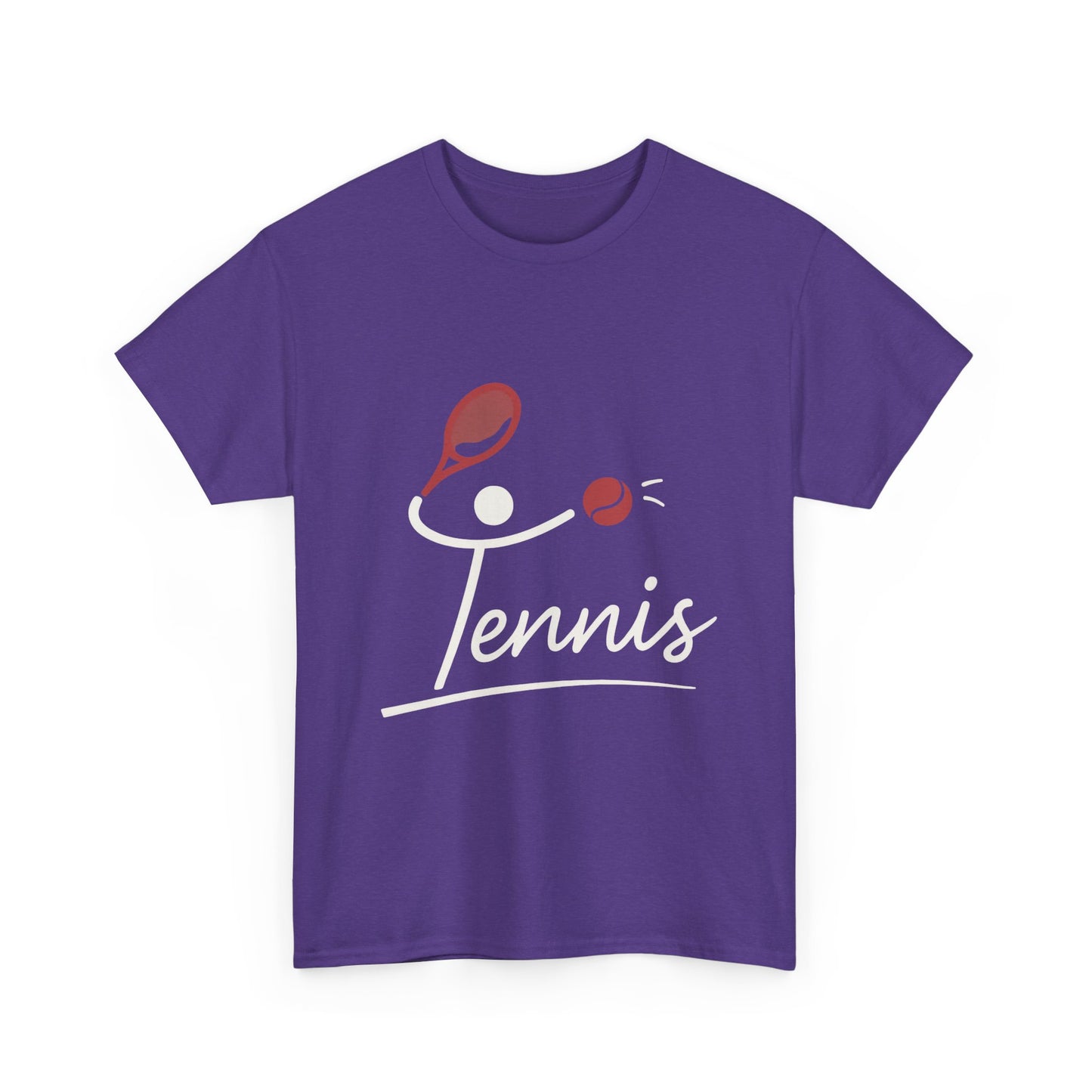 Womens Heavy Cotton Tee, Womens Tennis Graphic T-Shirt, Cute Sports Tee, Funny Workout Gym Top for Women
