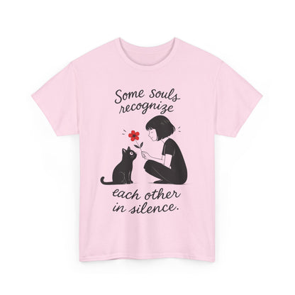 Cat Lover's Heavy Cotton Tee, Cute Cat Shirt, Pet Owner Gift, Animal Lover Apparel, Birthday Gift for Her, Women's Cotton T-Shirt, Cat Lover