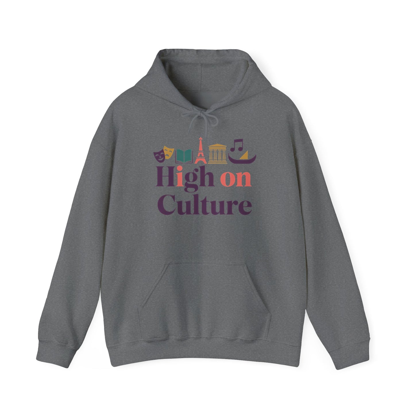 Womens Heavy Blend™ Hooded Sweatshirt, High on Culture Womens Hoodie, Cozy Cultural Graphic Hoodie