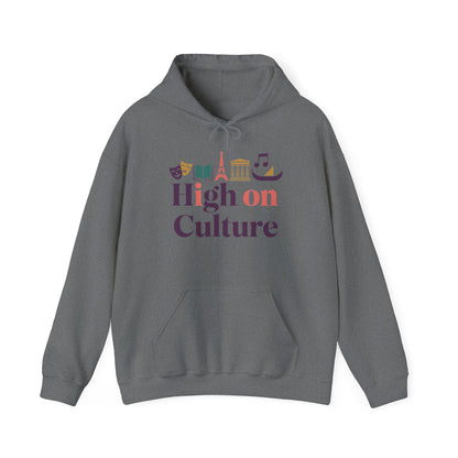 Womens Heavy Blend™ Hooded Sweatshirt, High on Culture Womens Hoodie, Cozy Cultural Graphic Hoodie