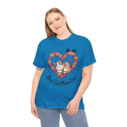 Best Cat Mom Ever T-Shirt, Cat Lover Gift, Pet Mom Shirt, Funny Animal Apparel, Cute Gift for Cat Moms, Gift for Cat Lovers, Kitty Mom Shirt
