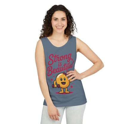 Strong is Beautiful Womens Tank Top, Cute Fitness and Gym Motivation Shirt, Workout Shirt, Exercise Top, Gift for Her, Summer Activewear