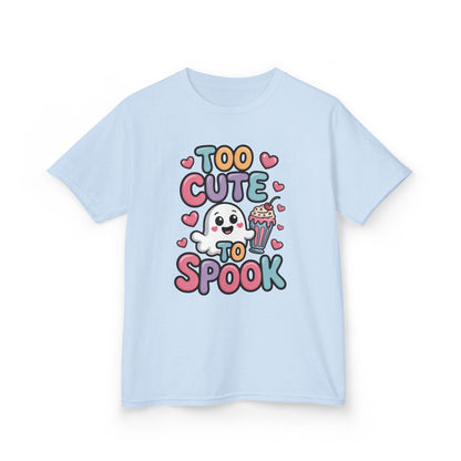Kids Too Cute To Spook T-Shirt, Cute Ghost Milkshake Shirt, Kawaii Halloween Tee for Boys & Girls