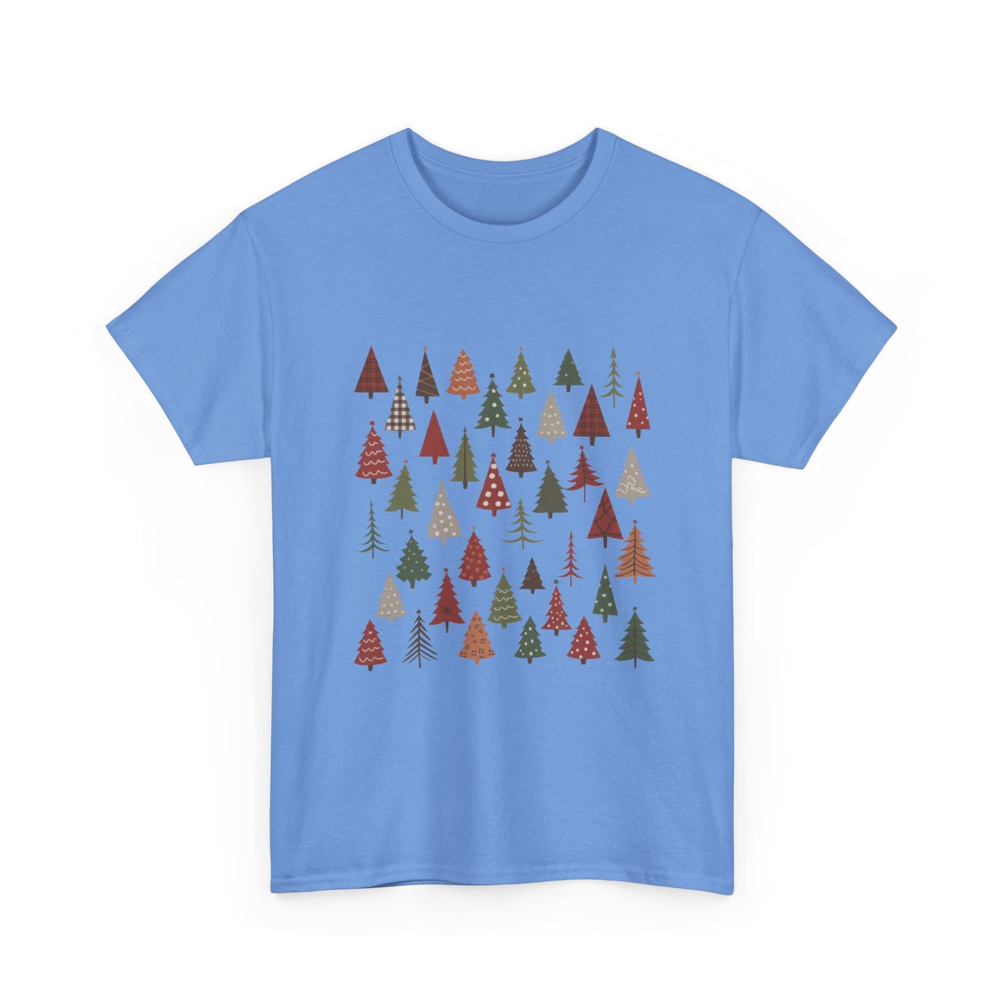 Minimal Christmas Tree T-Shirt, Boho Holiday Tee for Women