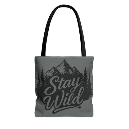 Stay Wild Tote Bag | Eco-friendly Shopping Bag, Adventure Tote, Outdoor Enthusiast Gift, Stylish Carryall, Perfect for Summer Adventures
