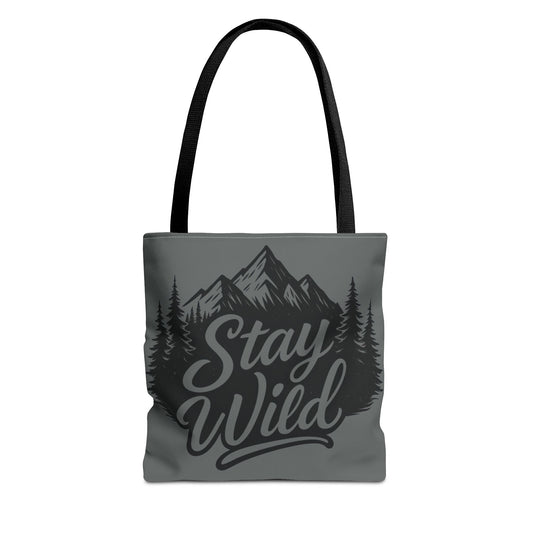 Stay Wild Tote Bag | Eco-friendly Shopping Bag, Adventure Tote, Outdoor Enthusiast Gift, Stylish Carryall, Perfect for Summer Adventures