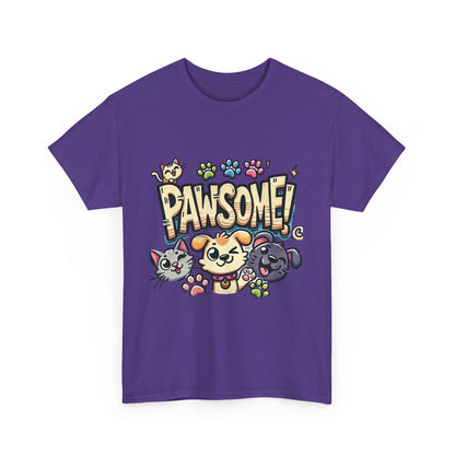 Pawsome Pets Unisex Heavy Cotton Tee, for Pet Lovers, Animal Enthusiasts, Gift for Animal Lovers, Cute Pet Shirt, Fun Animal Tee