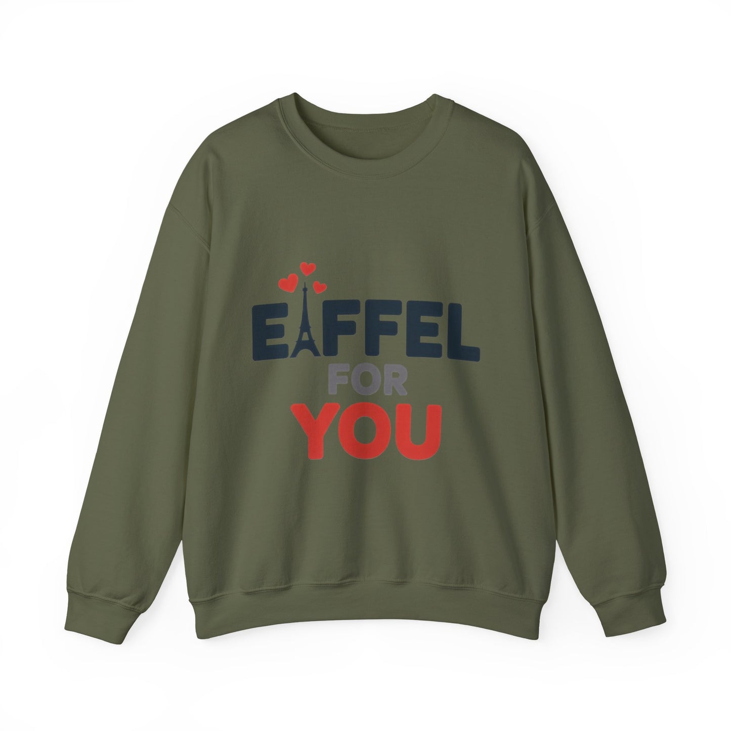 Womens Heavy Blend™ Crewneck Sweatshirt, Eiffel For You Romantic Paris Womens Sweatshirt