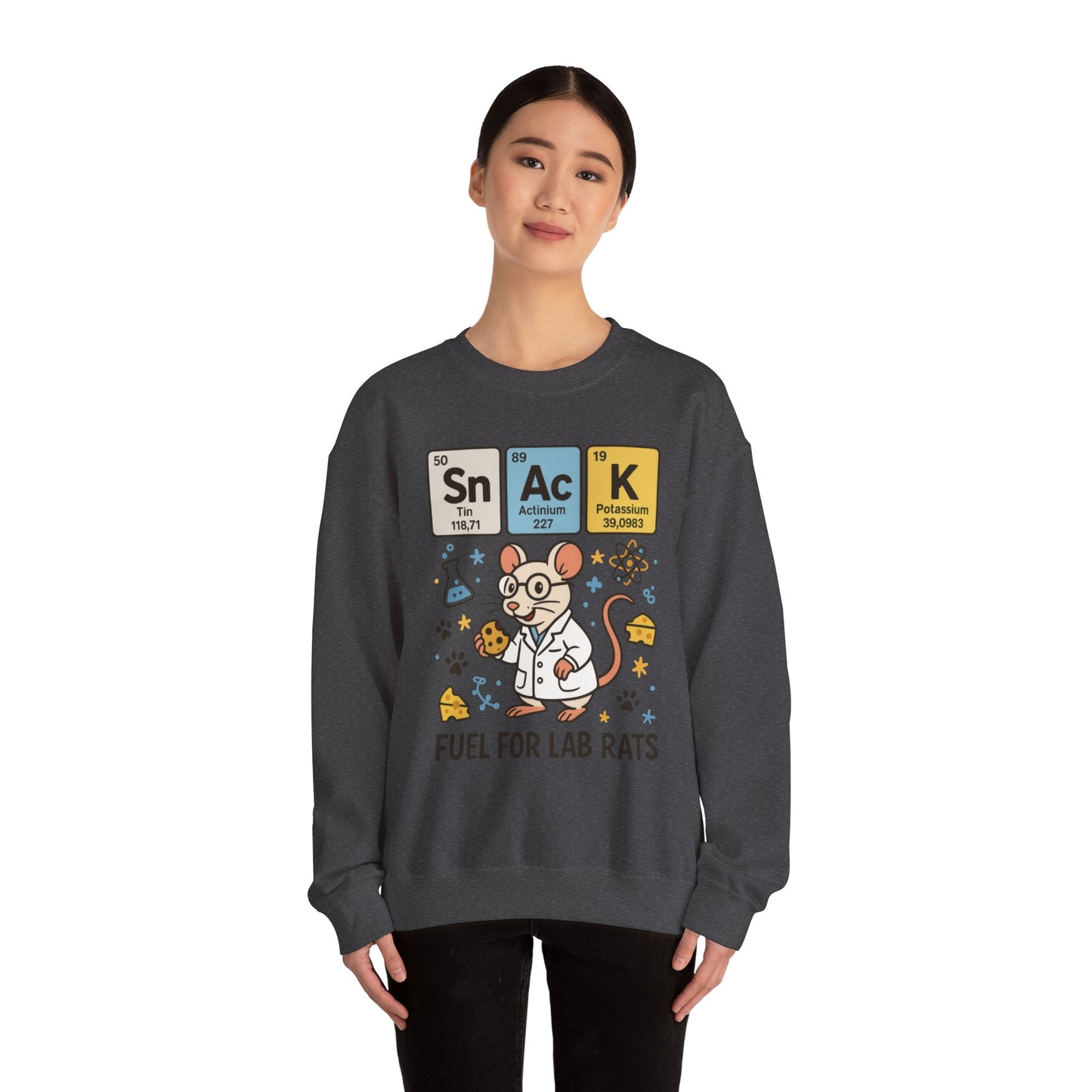 Lab Rat Science Sweatshirt, Science Crewneck, Funny Gift for Teachers, Chemistry Sweatshirt, Cute Lab Rat Design, Perfect for Birthdays