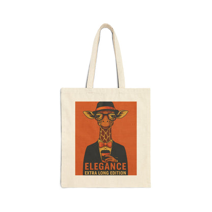 Elegant Giraffe Canvas Tote Bag, Eco-Friendly Fashion, Reusable Shopping, Gift for Animal Lovers, Unique Design, Stylish Carry-All