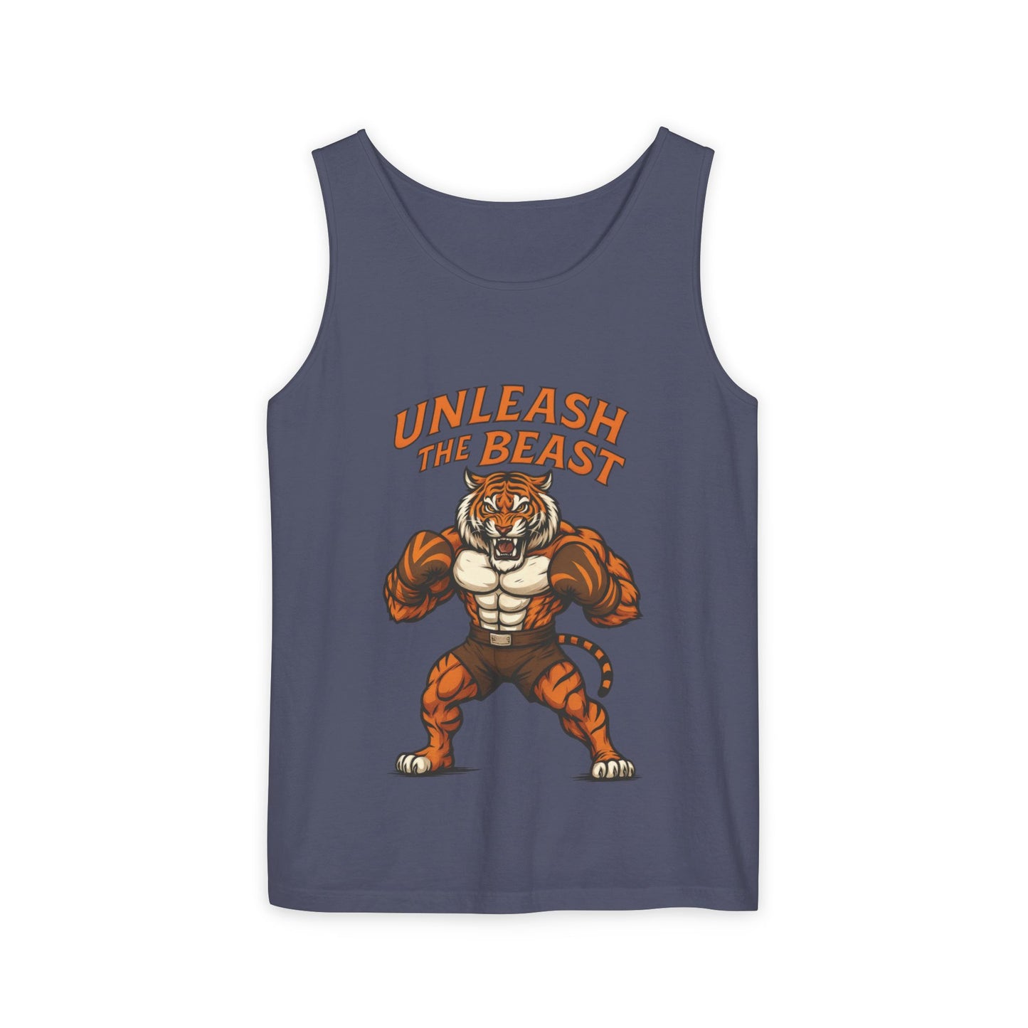 Unleash The Beast Tiger Gym Tank Top - Mens Workout Muscle Tank, Fitness Motivation Sleeveless Shirt, Bodybuilding Top, Strong Beast Gym Top