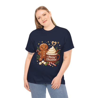 Gingerbread - Hot Cocoa Women's Christmas T-Shirt, Cozy Holiday Tee