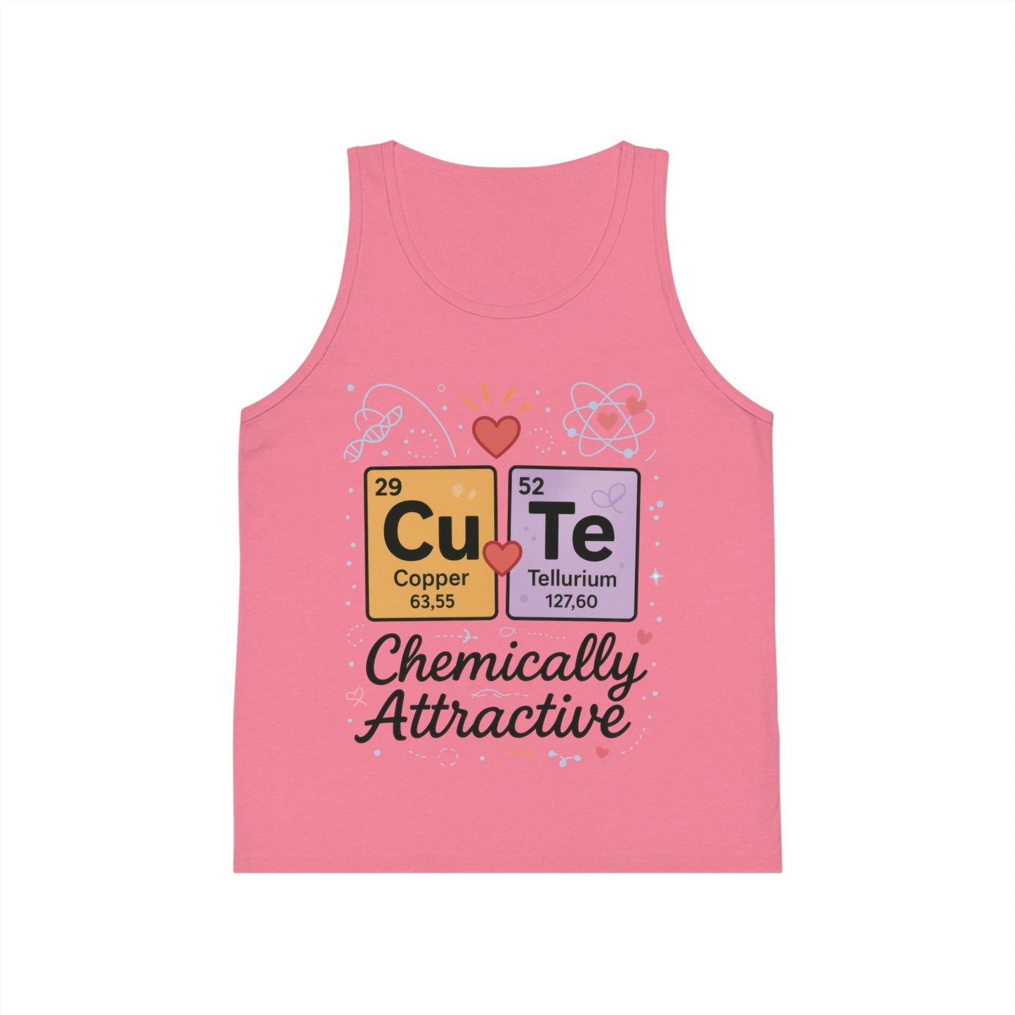 Chemically Attractive Kids Tank Top, Fun Science Gift, Cute Chemistry Shirt, Summer Playwear, Educational Apparel, Birthday Surprise