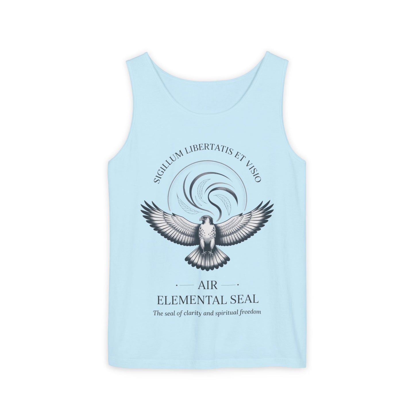 Air Elemental Seal Tank Top, Clarity & Spiritual Freedom Symbol Tee, Unisex Elemental Shirt, Vision Totem Gift, Spiritual Gift