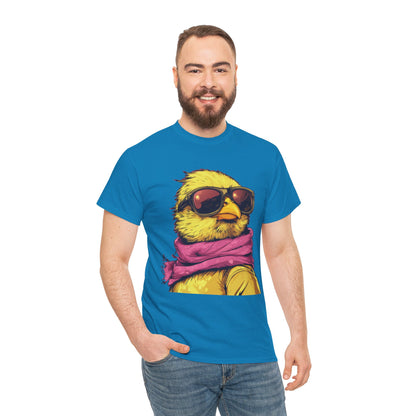 Chic Cool Chick T-Shirt, Unisex Heavy Tee, Funny Animal Tee, Trend Chick Graphic T-Shirt Gift