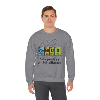Funny Mens Genius Sweatshirt, Periodic Table Nerd Pullover, Smart Science Gift for Him, Genius Sweatshirt,  Science Lovers Gift