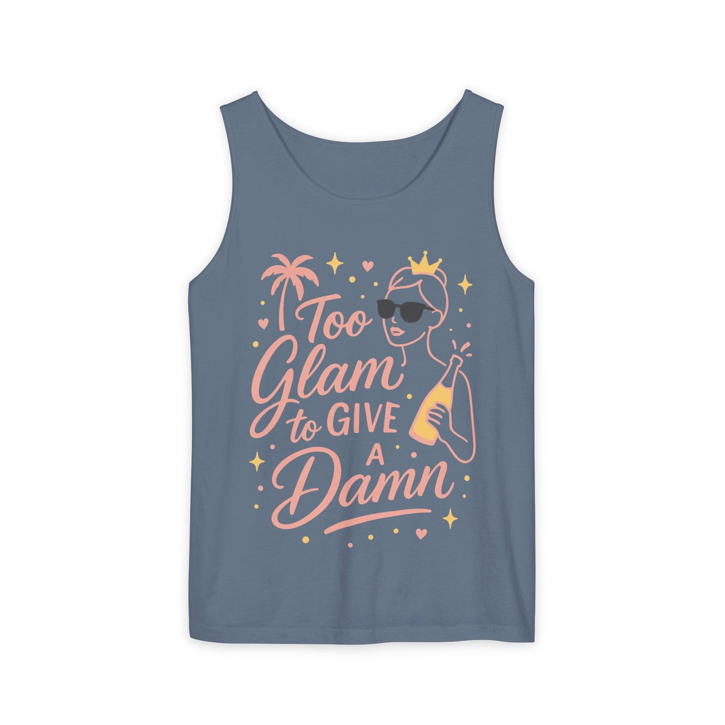 Too Glam to Give a Damn Bridal Party Tank Top, Bachelorette Party Tee, Bridesmaid Wedding Tee, Hen Party Top, Bridal Shower,Bridesmaids Gift