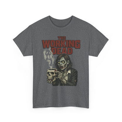 The Working Dead Women's Zombie Funny Office T-Shirt, Meeting Humor Tee, Halloween Work Tee