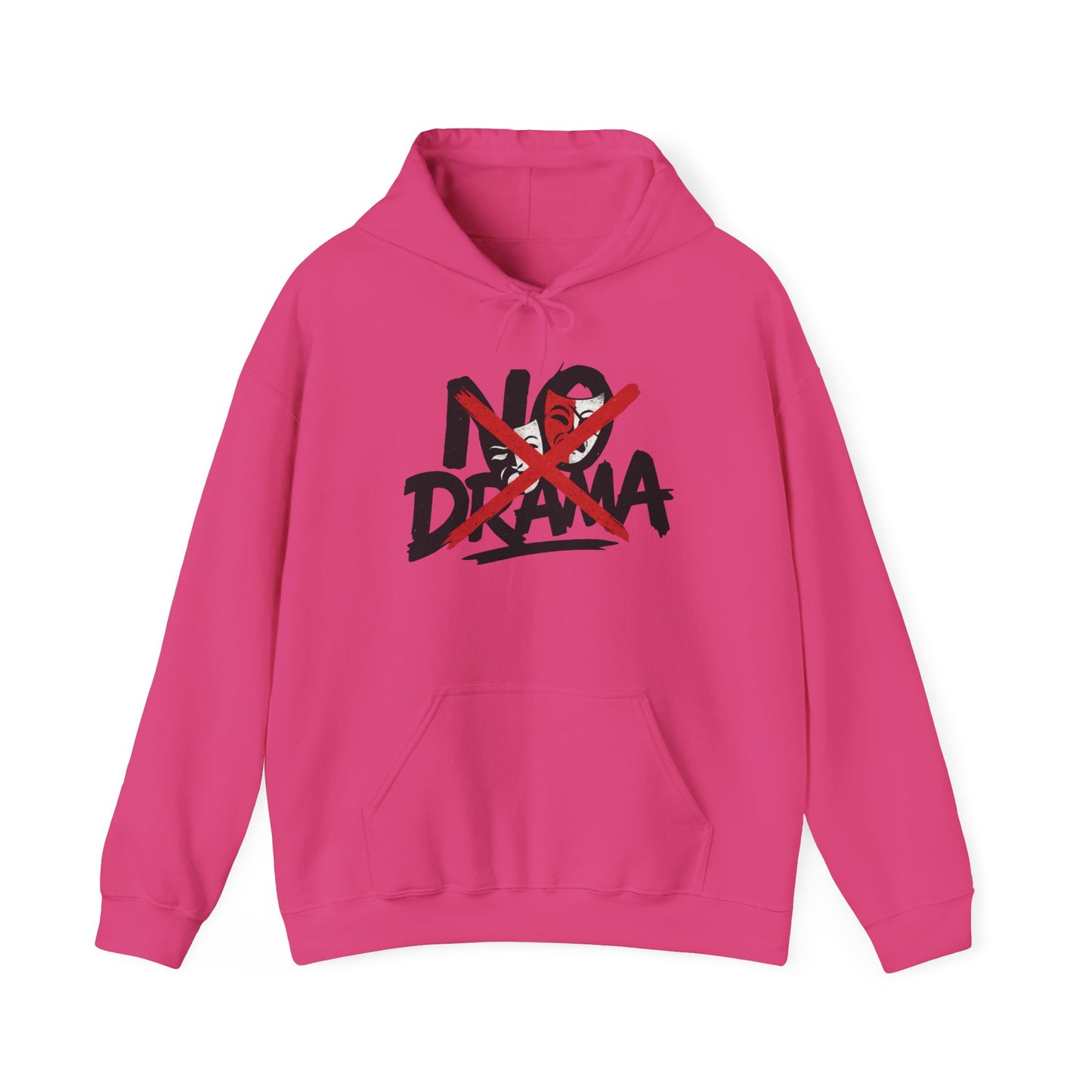 No Drama Womens Hooded Sweatshirt, Cozy Hoodie, Casual Gift, Relaxed Style, Everyday Wear, Funny Sweatshirt