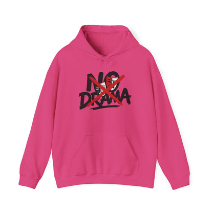 No Drama Womens Hooded Sweatshirt, Cozy Hoodie, Casual Gift, Relaxed Style, Everyday Wear, Funny Sweatshirt