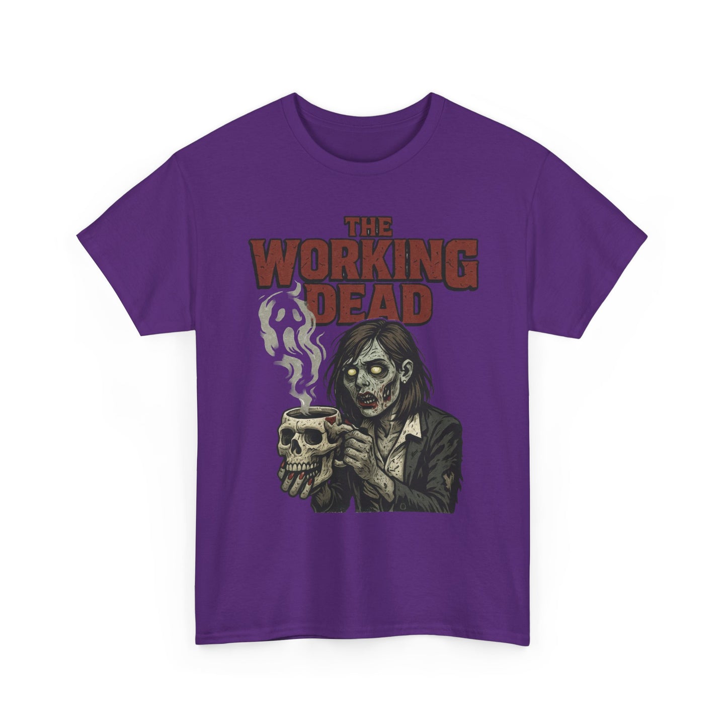 The Working Dead Women's Zombie Funny Office T-Shirt, Meeting Humor Tee, Halloween Work Tee