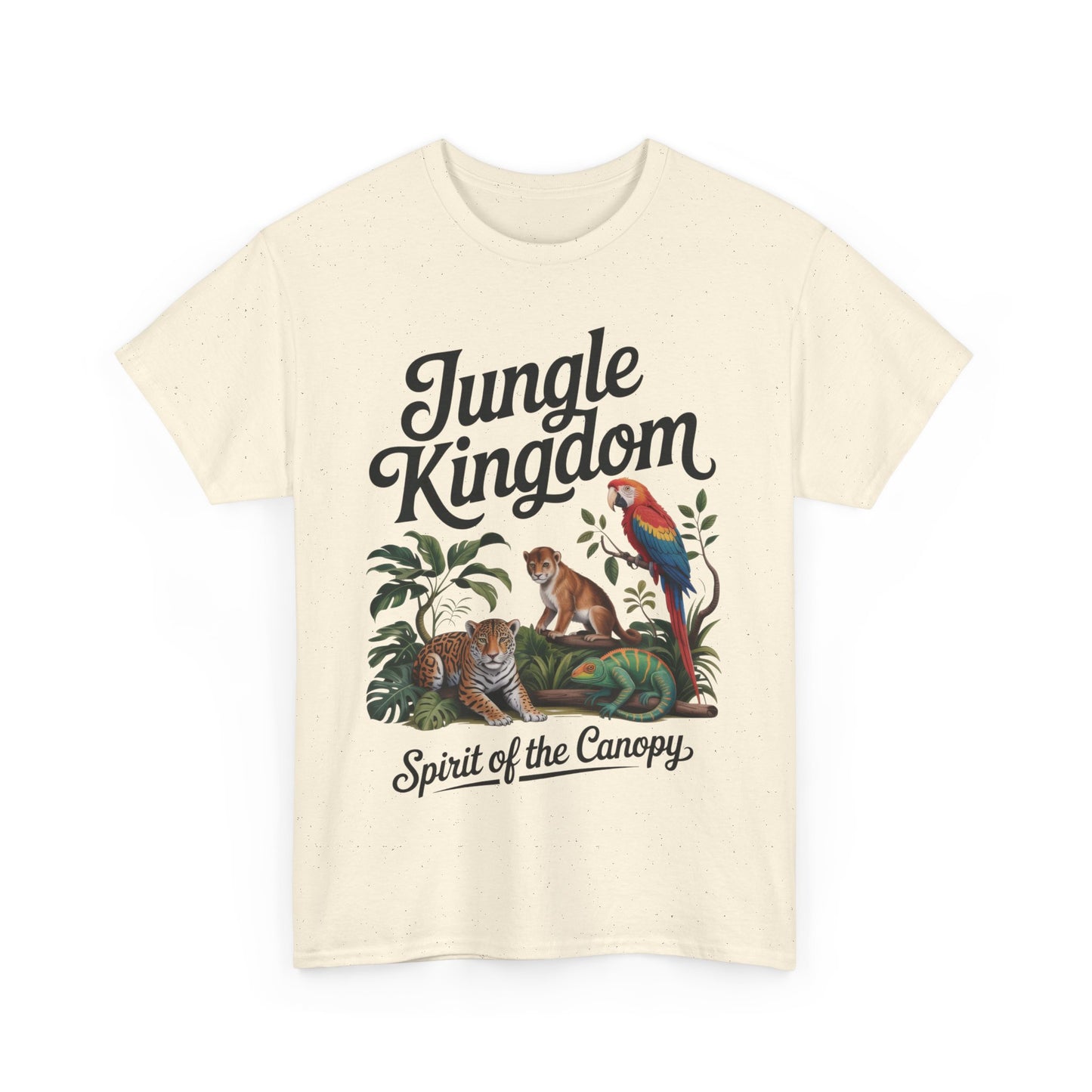 Mens Jungle Kingdom Tee - Nature Lover T-Shirt, Animal Graphic Tee, Eco-Friendly Gift, Summer Fashion, Adventure Outfit