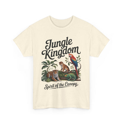 Mens Jungle Kingdom Tee - Nature Lover T-Shirt, Animal Graphic Tee, Eco-Friendly Gift, Summer Fashion, Adventure Outfit