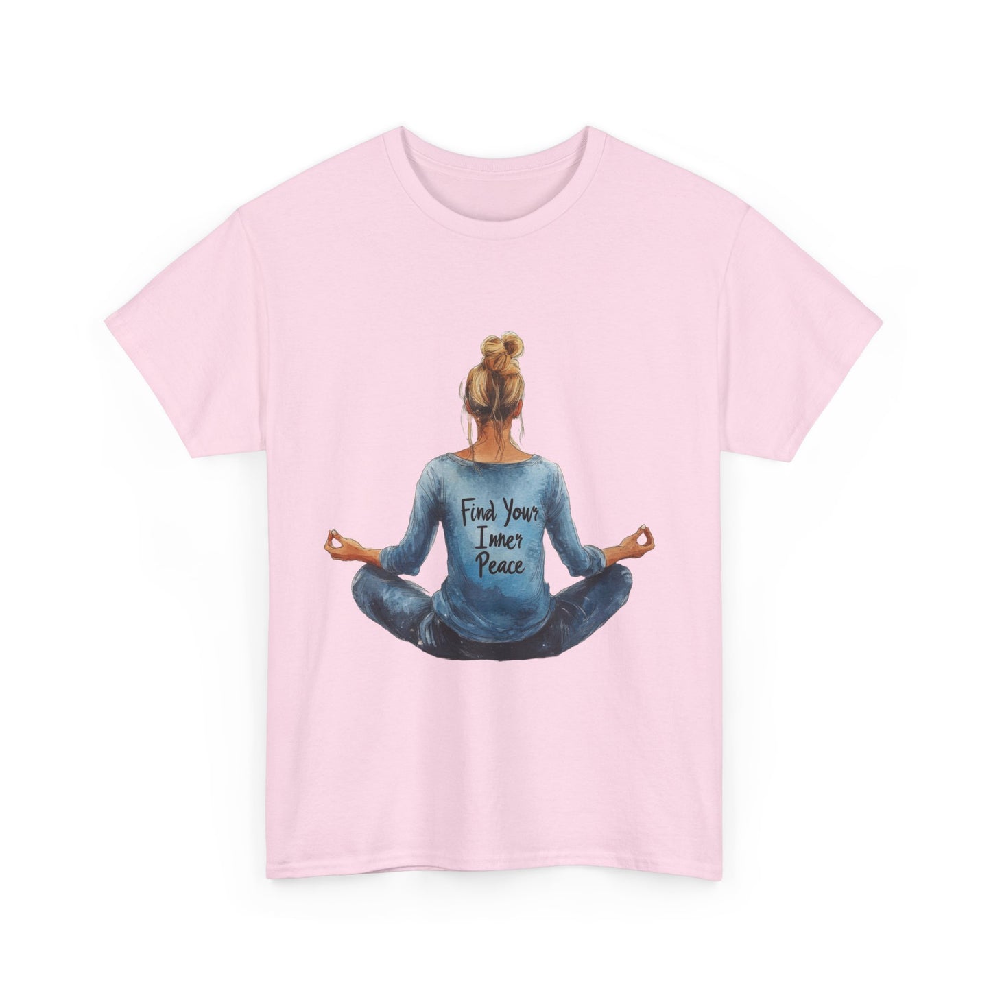 Find Your Inner Peace Unisex Heavy Cotton Tee, Motivational Shirt, Meditation Apparel, Relaxation Gift, Casual Wear, Mindfulness Tee