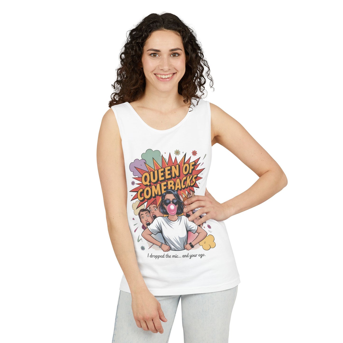 Funny Women's Tank Top, Queen of Comebacks Tee, Funny Graphic Tank, Gift for Her, Casual Wear, Comedy Apparel
