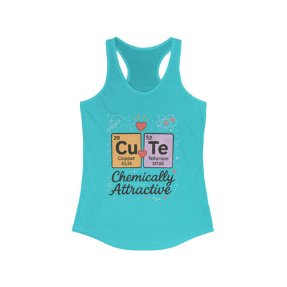 Chemistry Love Racerback Tank Top, Cute Science Shirt, Gift for Her, Casual Summer Wear, Fitness Top, Science Lover Tee,Chemically STEM Gift